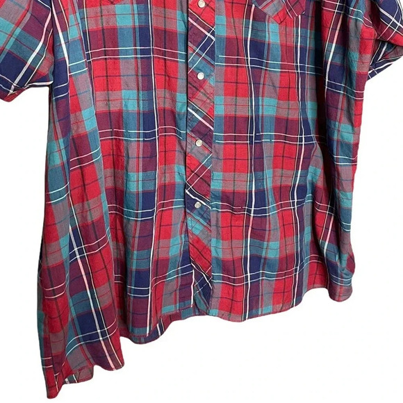 Wrangler Vintage Men’s Pearl Snap Short Sleeve Shirt Size 2X - Picture 5 of 6